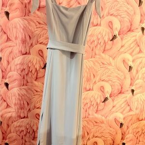 Elegant Blue Sleeveless Dress